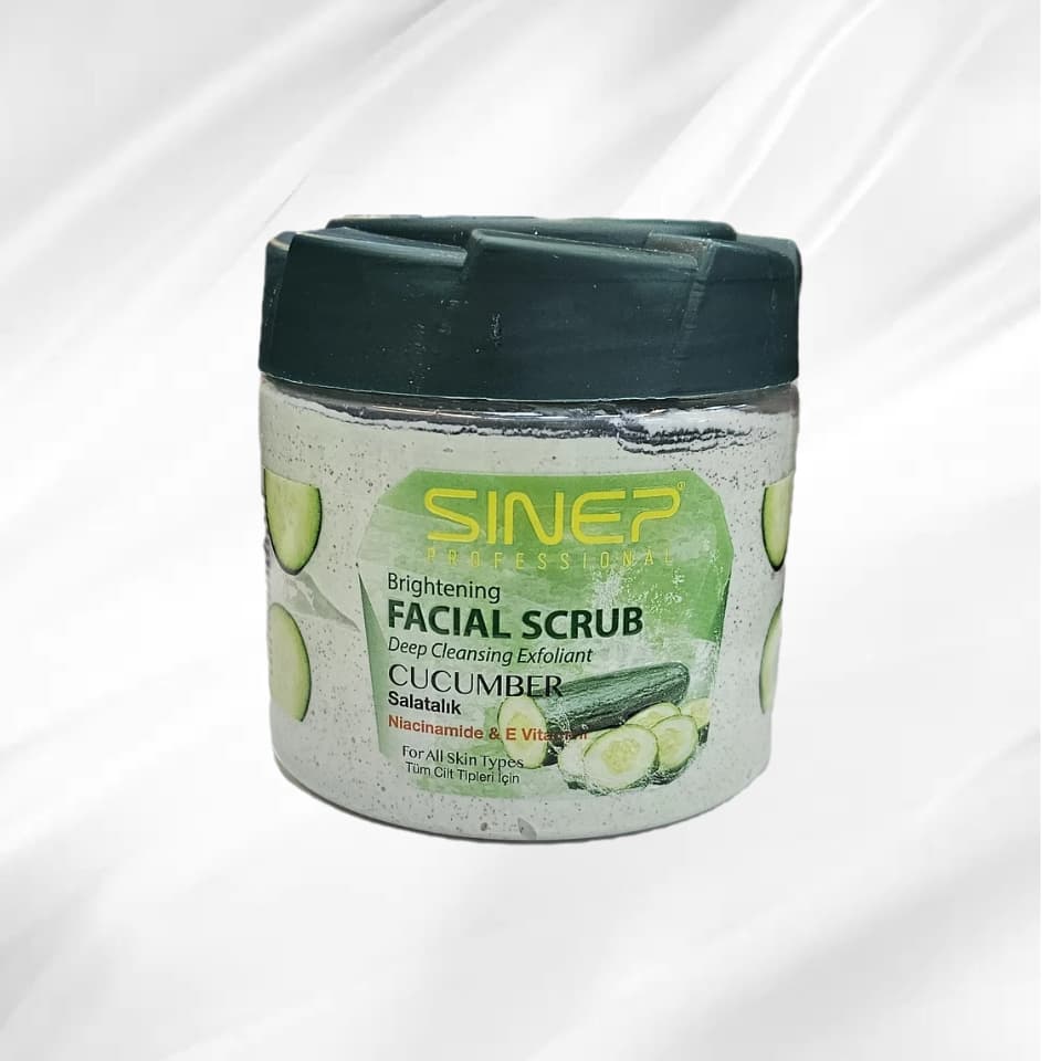 Sinep Brightening & Cleansing Face Scrub Cucumber 400 ml | Ansiktsskrubb med gurka