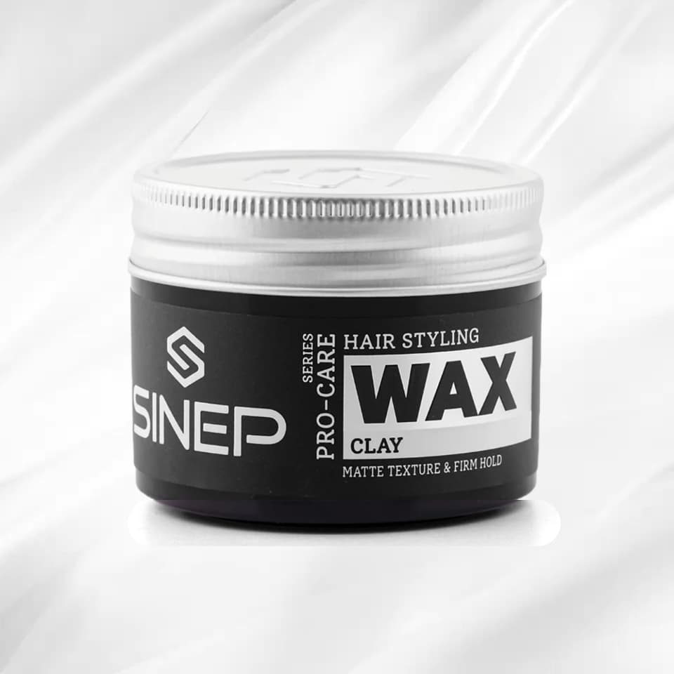 SINEP Hair Wax Clay 100 ml | Matt hårvax med stark stadga
