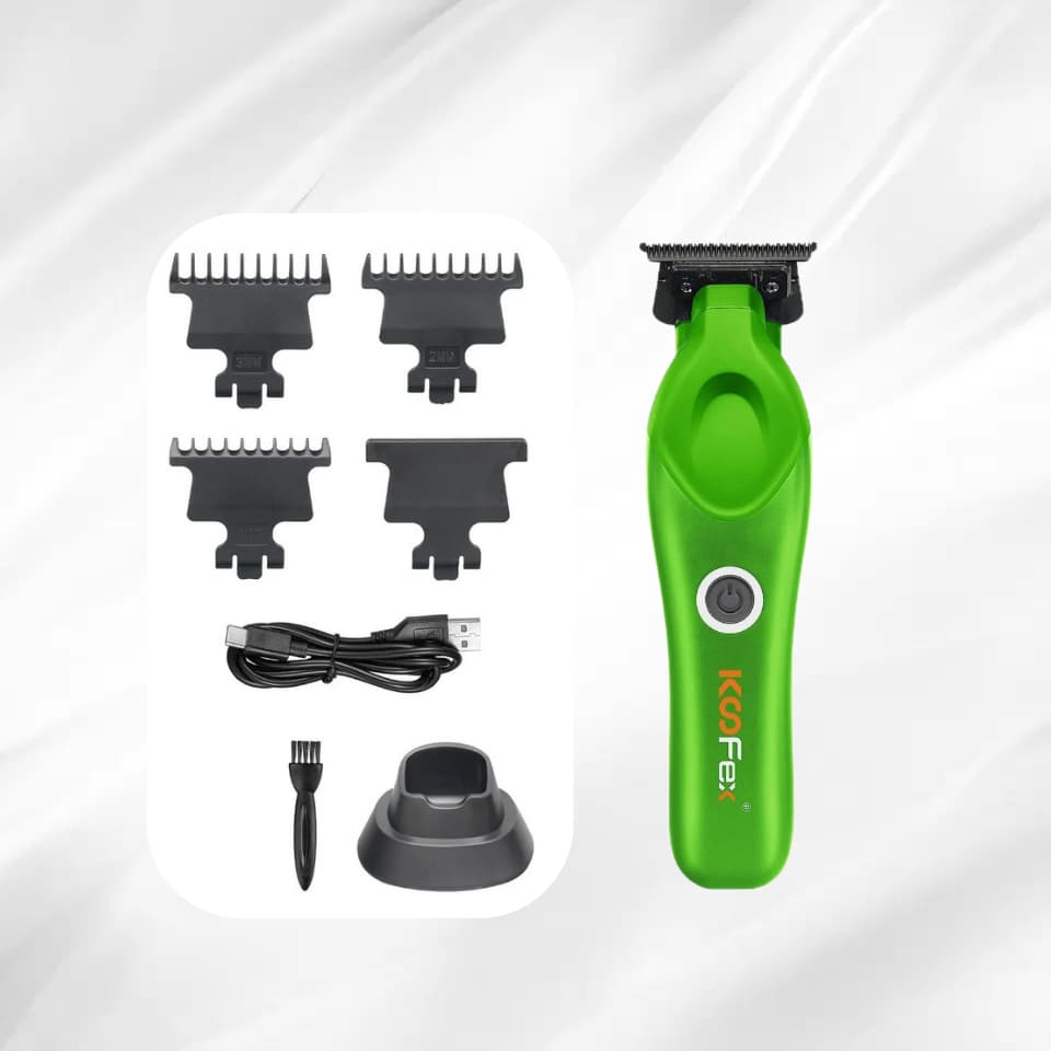 Koofex LC Höghastighets Hårtrimmer 7400RPM – Grön | Professionell Hårklippning